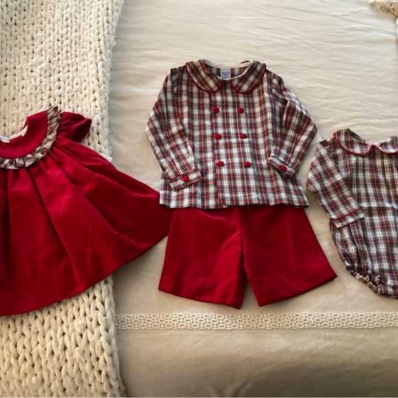 Bailey Boys Holiday Plaid Short Set - Picture 5 of 5